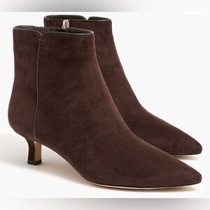 J. Crew Pointy-toe boots in rustic brown